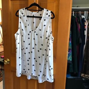 Sleeveless Heart Blouse